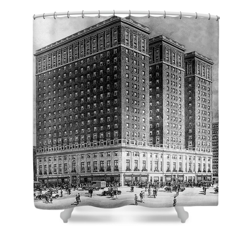 Philadelphia Shower Curtain featuring the photograph Benjamin Franklin Hotel by James Dillon