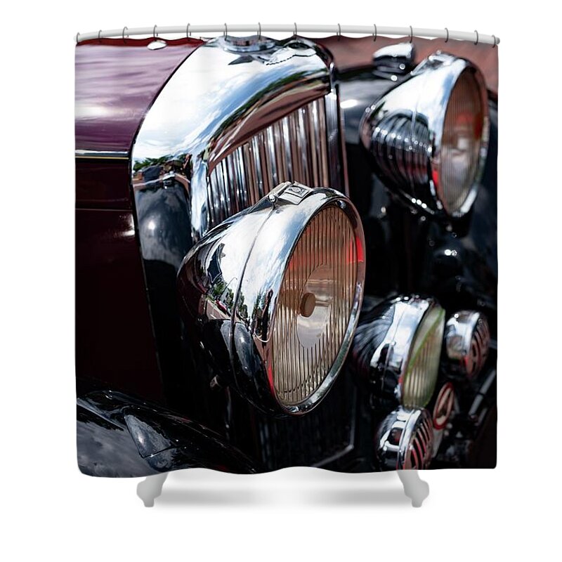 Bentley Shower Curtain featuring the photograph Bentley at 100 -3 by David Bearden
