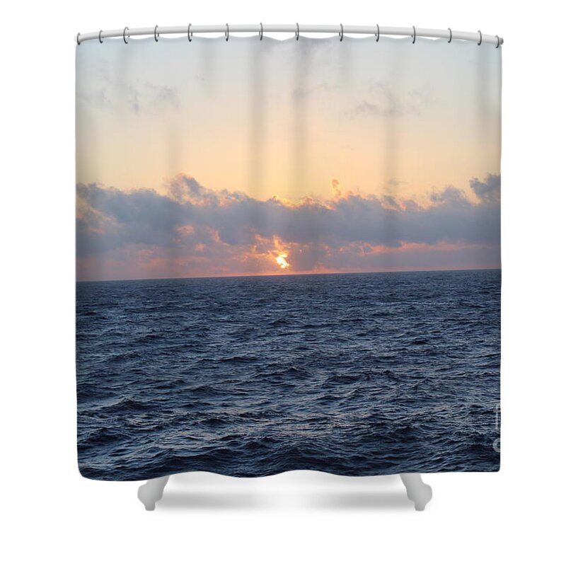 Bermuda Sunset Shower Curtain featuring the photograph Bermuda Sunset by Barbra Telfer