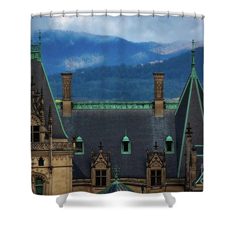 Asheville Shower Curtain featuring the photograph Biltmore Estate by Doug Sturgess
