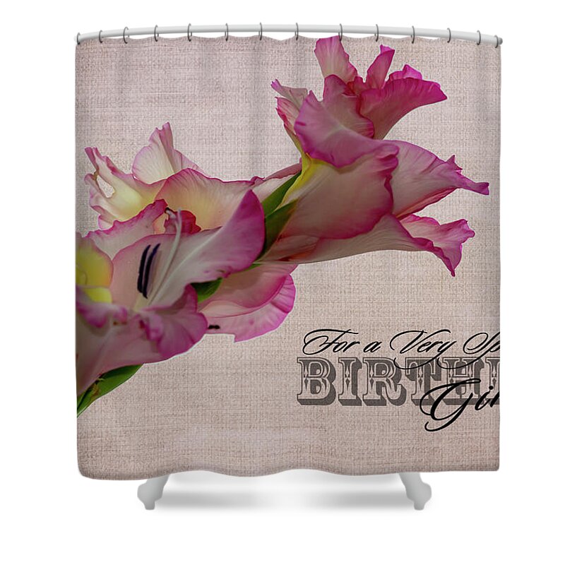 Flowers Shower Curtain featuring the photograph Birthday Girl by Cathy Kovarik
