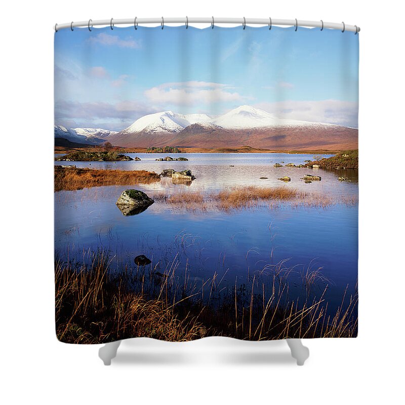 Scenics Shower Curtain featuring the photograph Black Mount, Rannoch Moor, Strathclyde by Abel