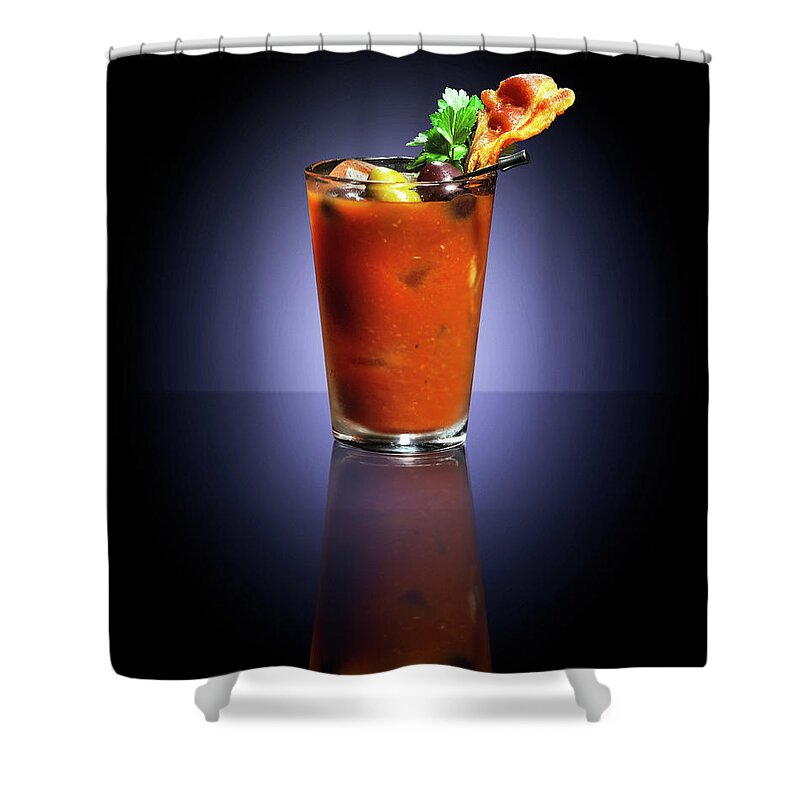 Bloody Mary Shower Curtain featuring the photograph Bloody Mary by Annabelle Breakey