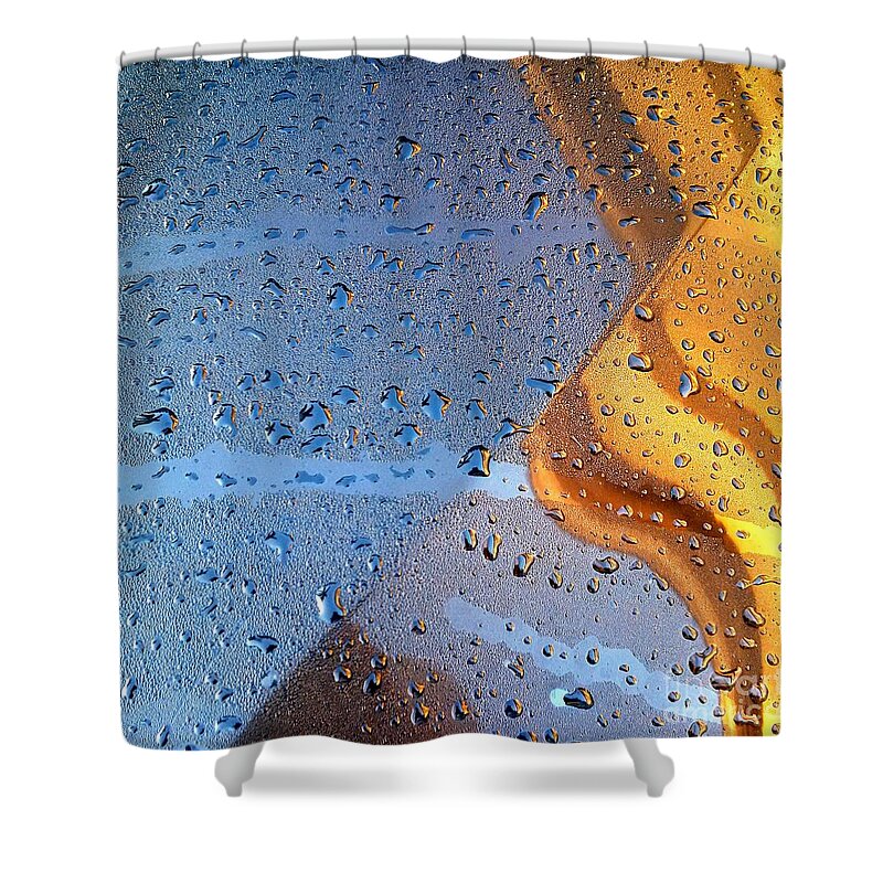 Reflections Shower Curtain featuring the photograph Blue Gold by Lorenzo Cassina
