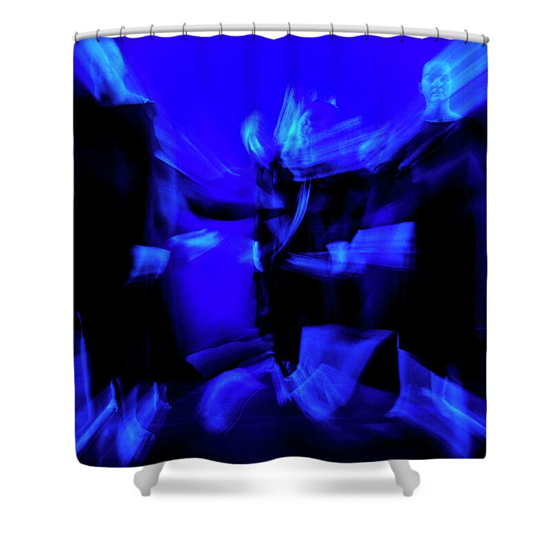 Blue Shower Curtain featuring the photograph Blue Movement 2 by Frederic A Reinecke