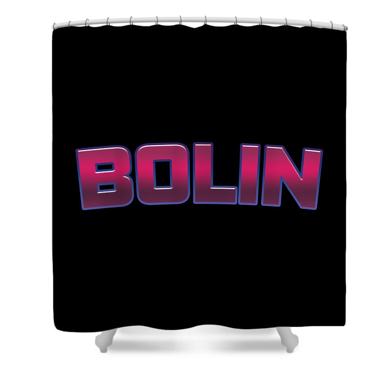 Bolin Shower Curtain featuring the digital art Bolin by TintoDesigns