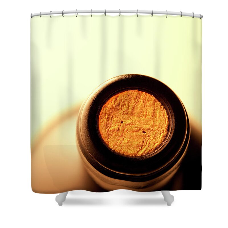 Cristina Chiuso Shower Curtain featuring the photograph Bottle Of Wine by Malerapaso