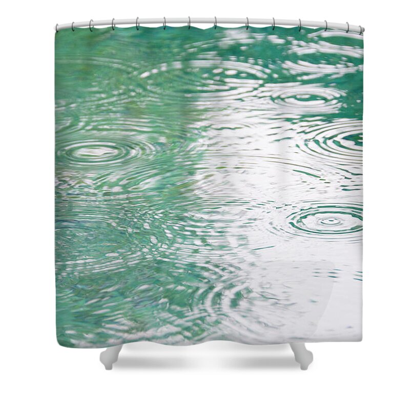 Environmental Conservation Shower Curtain featuring the photograph Brazil, Bahia, Trancoso, Raindrops On by Jamie Grill Photography
