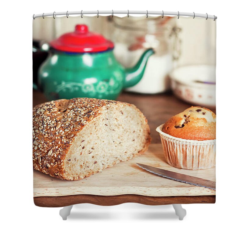 Breakfast Shower Curtain featuring the photograph Breakfast by Maria Jose Valle Fotografia