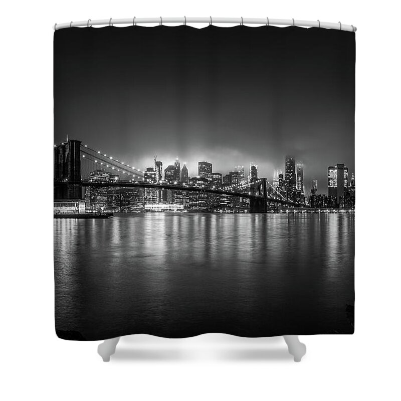 New York Shower Curtain featuring the photograph Bright Lights of New York by Nicklas Gustafsson