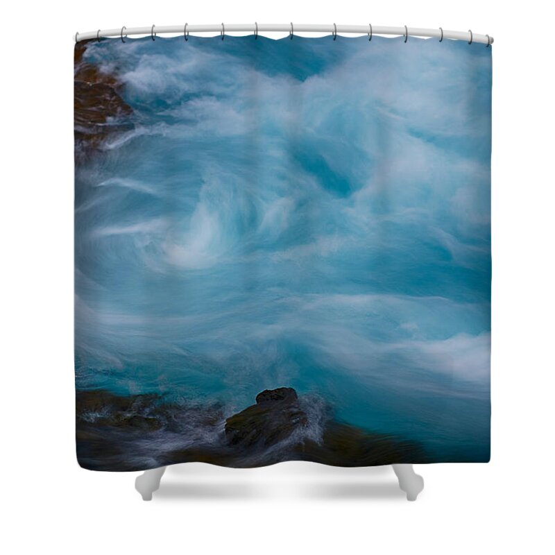 Iceland Shower Curtain featuring the photograph Bruarfoss Detail by Amanda Jones