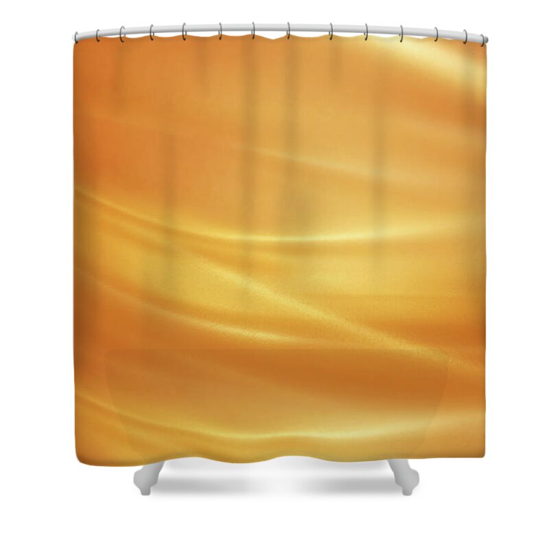 Curve Shower Curtain featuring the photograph Brushed Gold by Georgepeters