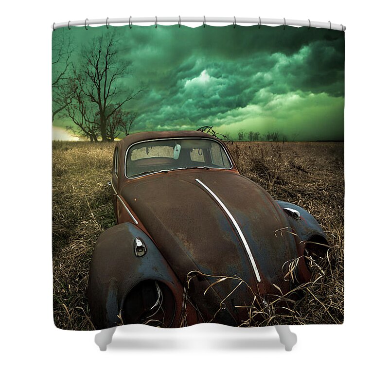 Rust Shower Curtain featuring the photograph Bug by Aaron J Groen