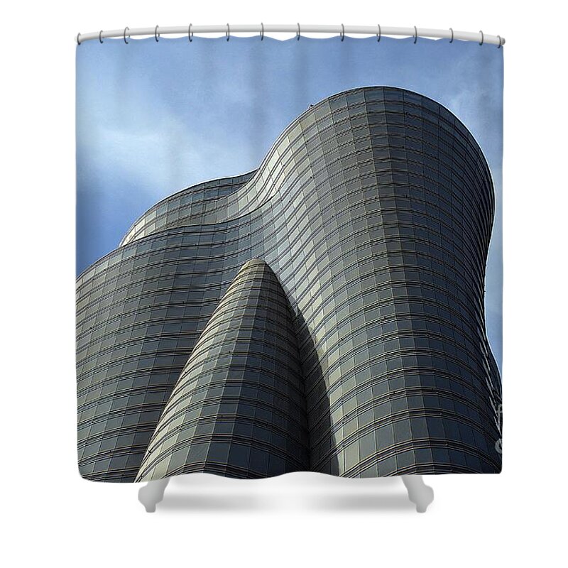 Architecture Shower Curtain featuring the photograph Building Art by Thomas Schroeder