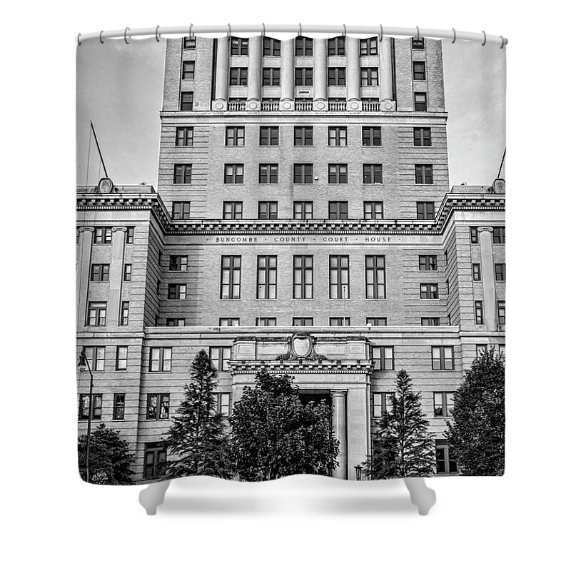 Buncombe County Courthouse Shower Curtain featuring the photograph Buncombe County Courthouse by Sharon Popek