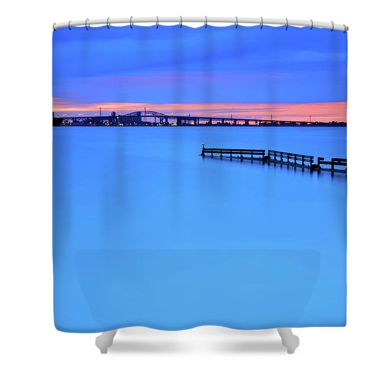 Tranquility Shower Curtain featuring the photograph Burlington Bay by All Rights Are Reserved And Copywritt Ed To