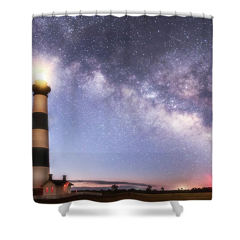 Outerbanks Shower Curtain featuring the photograph By Dawn's Early Light by Russell Pugh