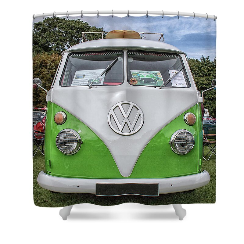 Campervan Shower Curtain featuring the photograph Camper Fun by Martin Newman