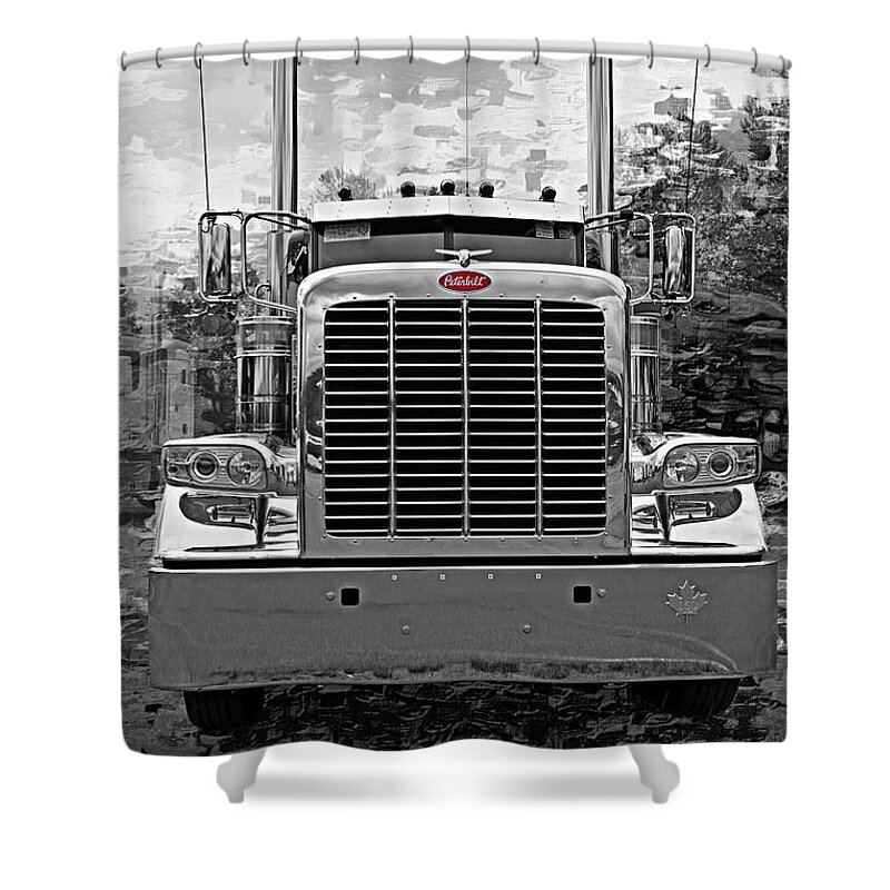 Big Rigs Shower Curtain featuring the photograph Catr0001-18 by Randy Harris