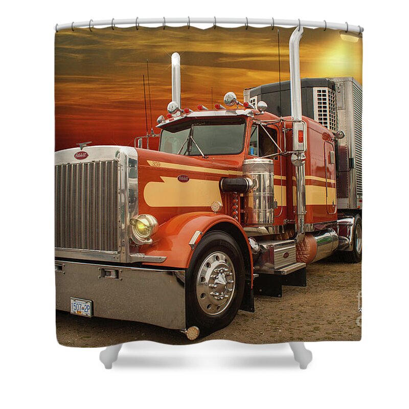 Big Rigs Shower Curtain featuring the photograph Catr9363-19 by Randy Harris
