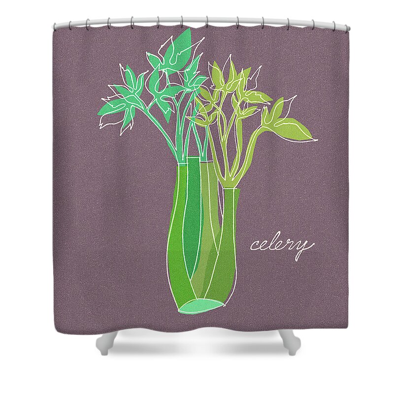 Celery Shower Curtains