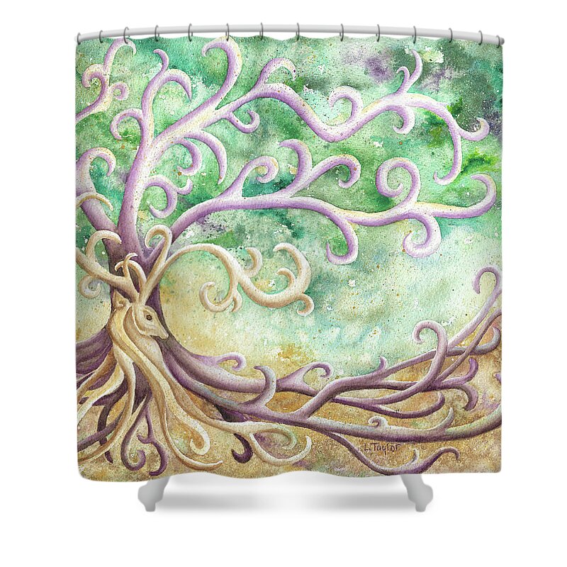 Celtic Shower Curtain featuring the painting Celtic Culture by Lori Taylor
