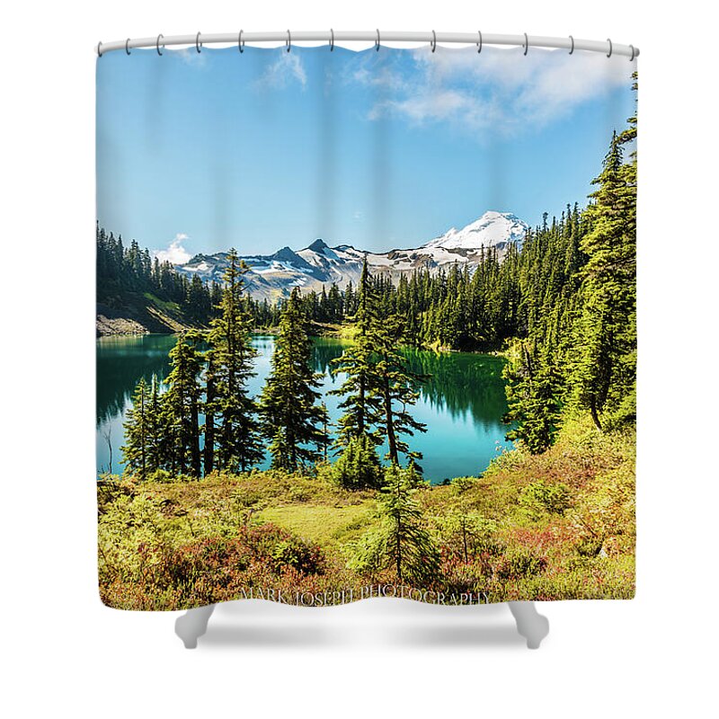 Landscape Shower Curtain featuring the photograph Chain Lake at Mt. Baker by Mark Joseph