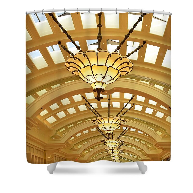 Las Shower Curtain featuring the photograph Chandelier IV by Bnte Creations