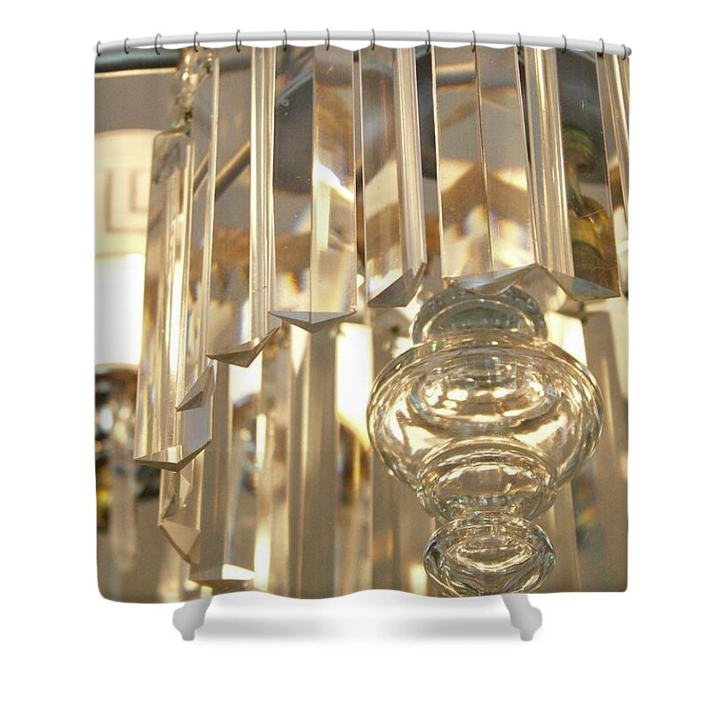 Chandelier Shower Curtain featuring the photograph Chandelier III by Flavia Westerwelle