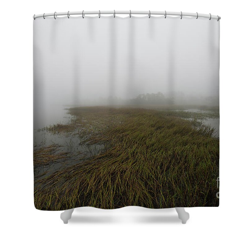 Fog Shower Curtain featuring the photograph Charleston Fog - Wando River by Dale Powell