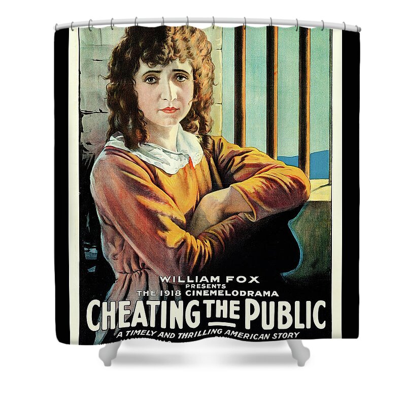 Cheating The Public Shower Curtain featuring the photograph Cheating the Public by Fox Film Corporation