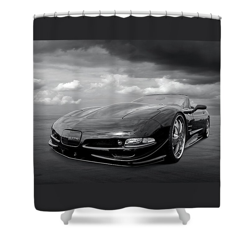 Corvette Shower Curtain featuring the photograph Chevrolet Corvette C5 by Gill Billington