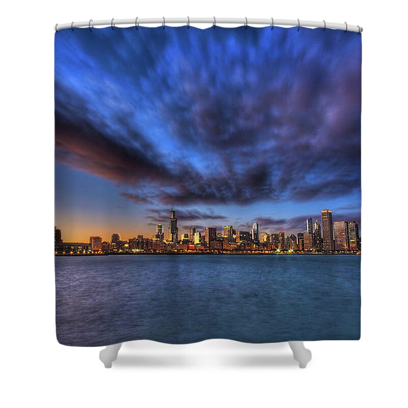 Outdoors Shower Curtain featuring the photograph Chicago City by Matt Frankel