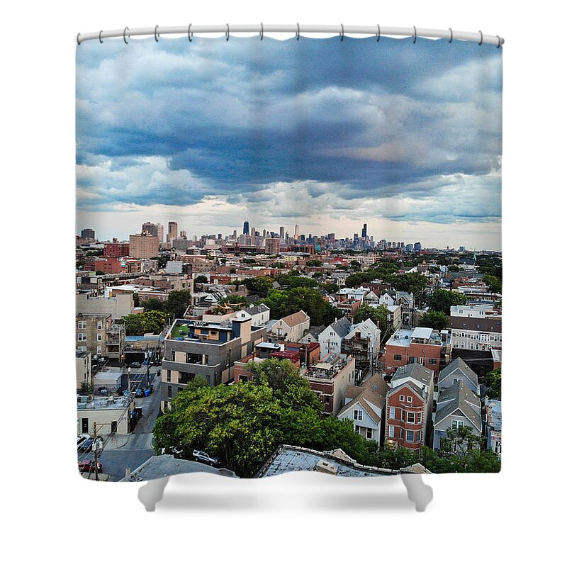 Chicago Shower Curtain featuring the photograph Chicago Skyline by Bobby K
