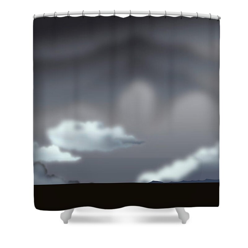 Chinese Culture Shower Curtain featuring the digital art China Scenics by Best View Stock