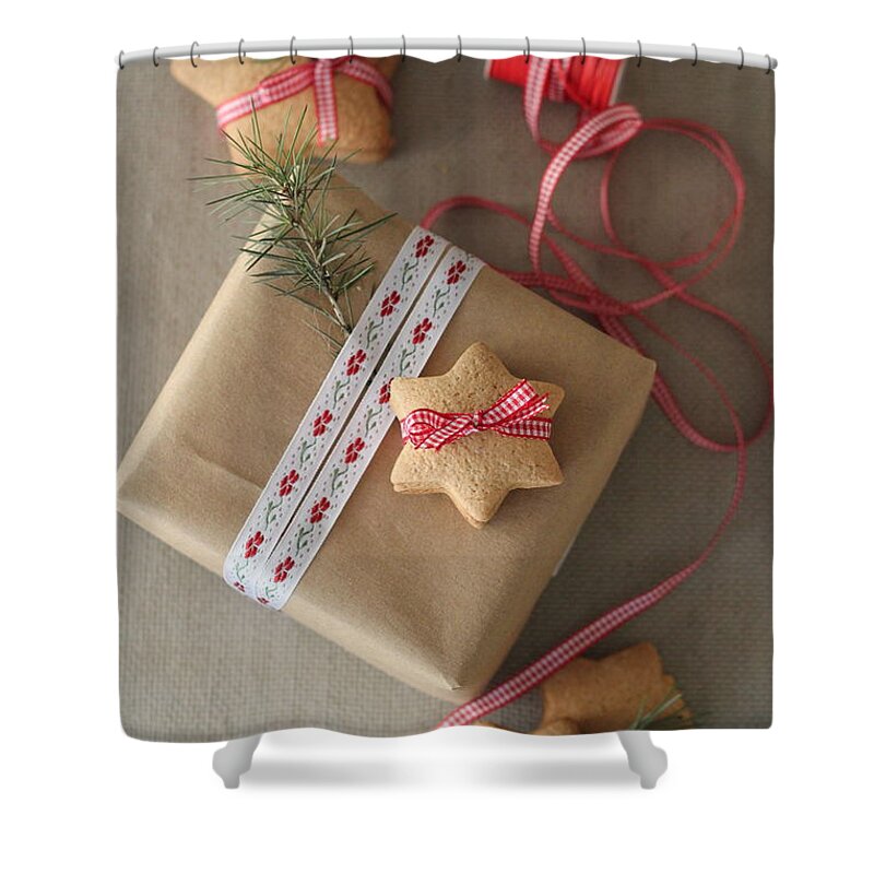 Istanbul Shower Curtain featuring the photograph Christmas Cookies by Nohut Photography