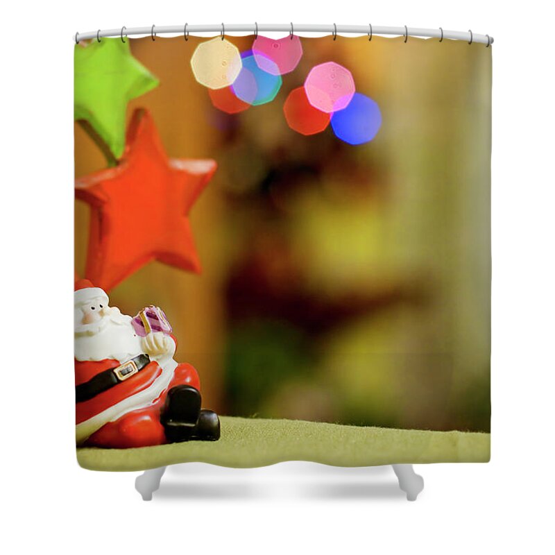 Celebration Shower Curtain featuring the photograph Christmas Figures by I Like To Capture Special And Ordinary Moments.