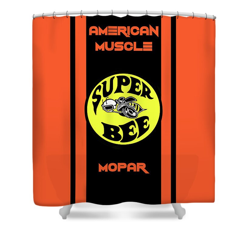 Chrysler Shower Curtain featuring the photograph Chrysler Dodge Super Bee by Doc Braham