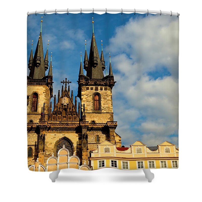 Tranquility Shower Curtain featuring the photograph Church Of Our Lady Before Týn by Property Of Olga Ressem.