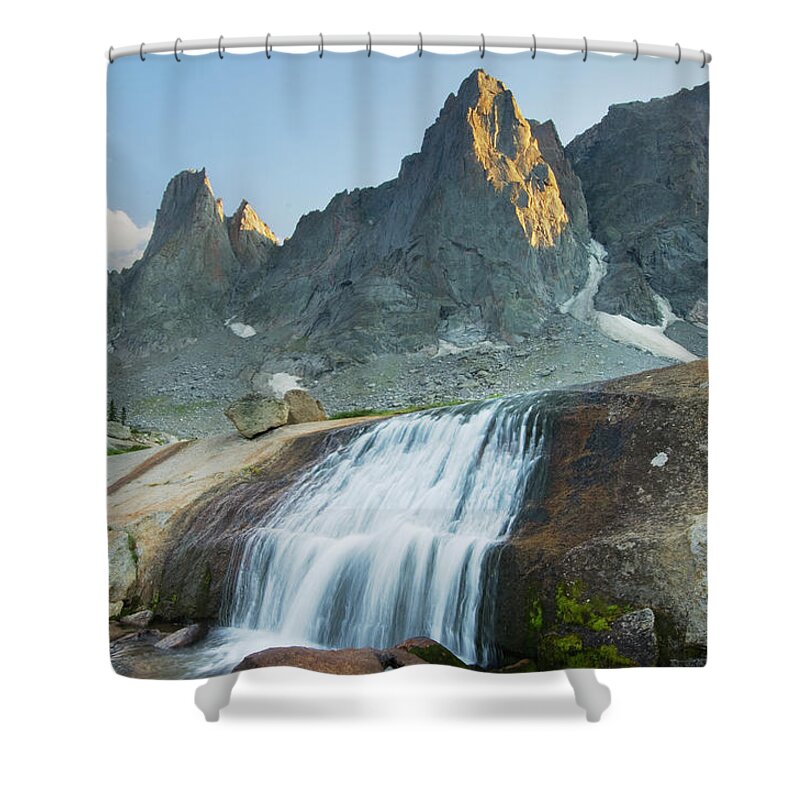 Tranquility Shower Curtain featuring the photograph Cirque Of The Towers, Wyoming by Alan Majchrowicz