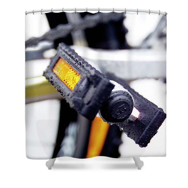 Concepts & Topics Shower Curtain featuring the photograph Close Up Of A Pedal by Westend61