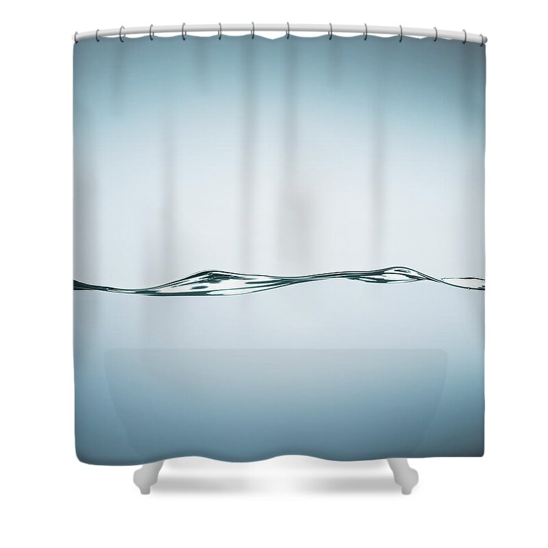 Motion Shower Curtain featuring the photograph Close Up Of Rippling Water by Martin Barraud