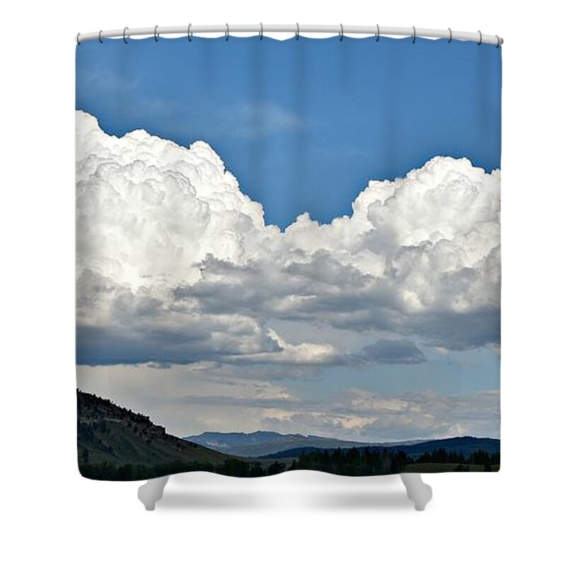 Clouds Shower Curtain featuring the photograph Clouds Are Forming by Dorrene BrownButterfield