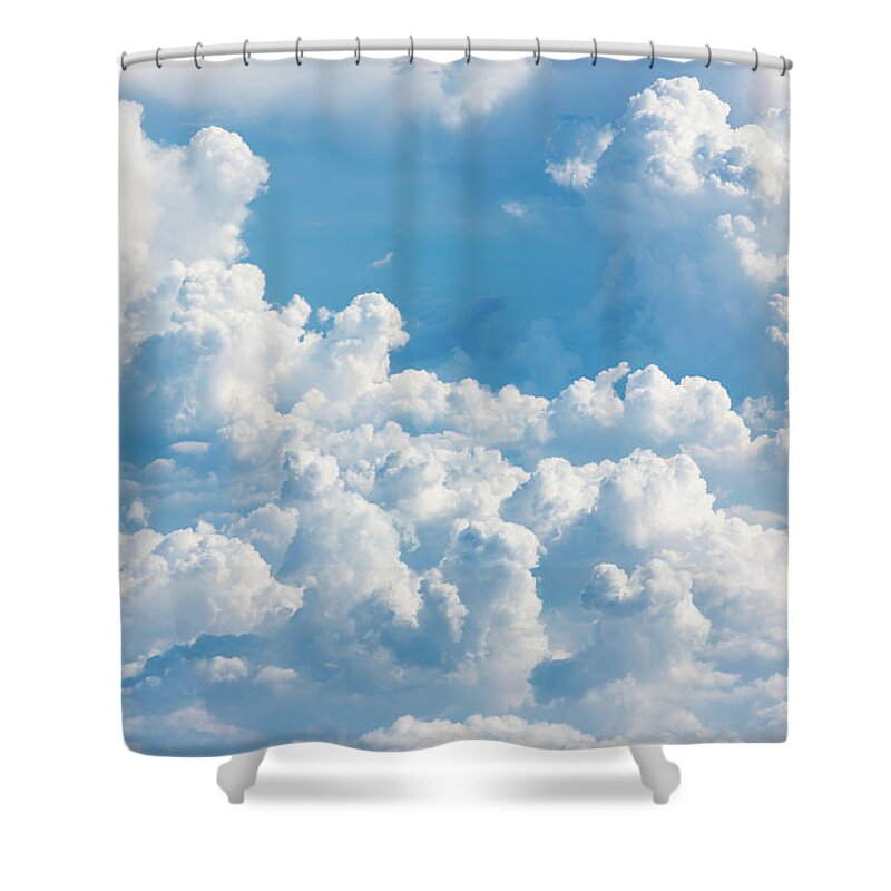 Curve Shower Curtain featuring the photograph Clouds by Mutlu Kurtbas