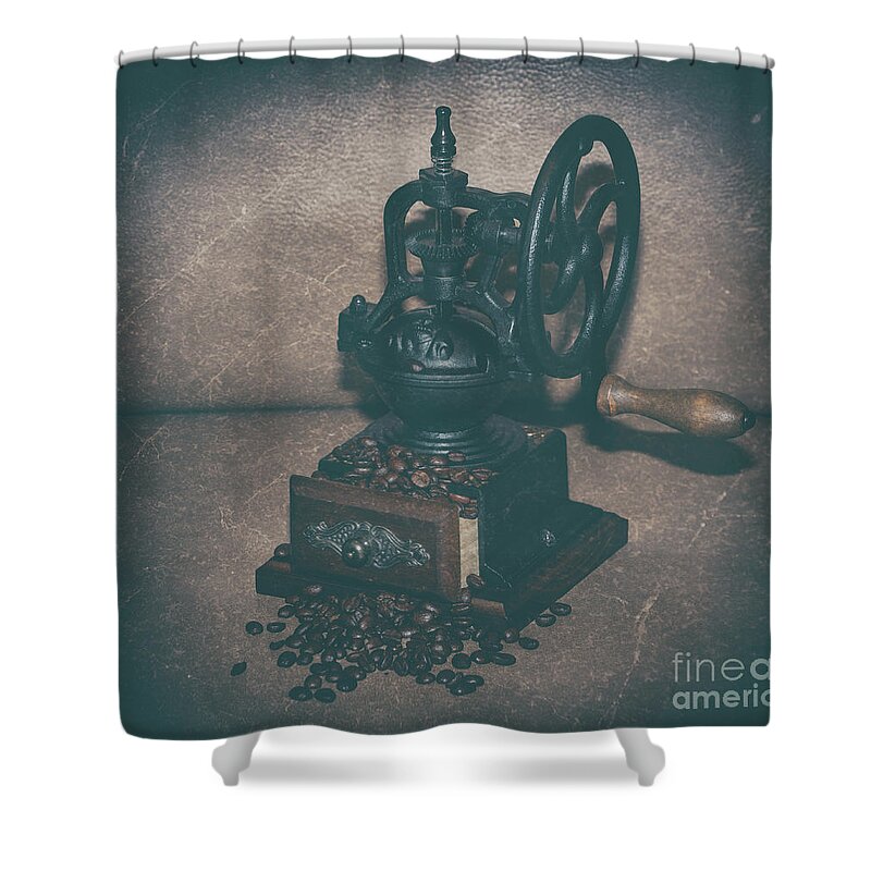 Coffee Shower Curtain featuring the photograph Coffee Grinder by Dale Powell