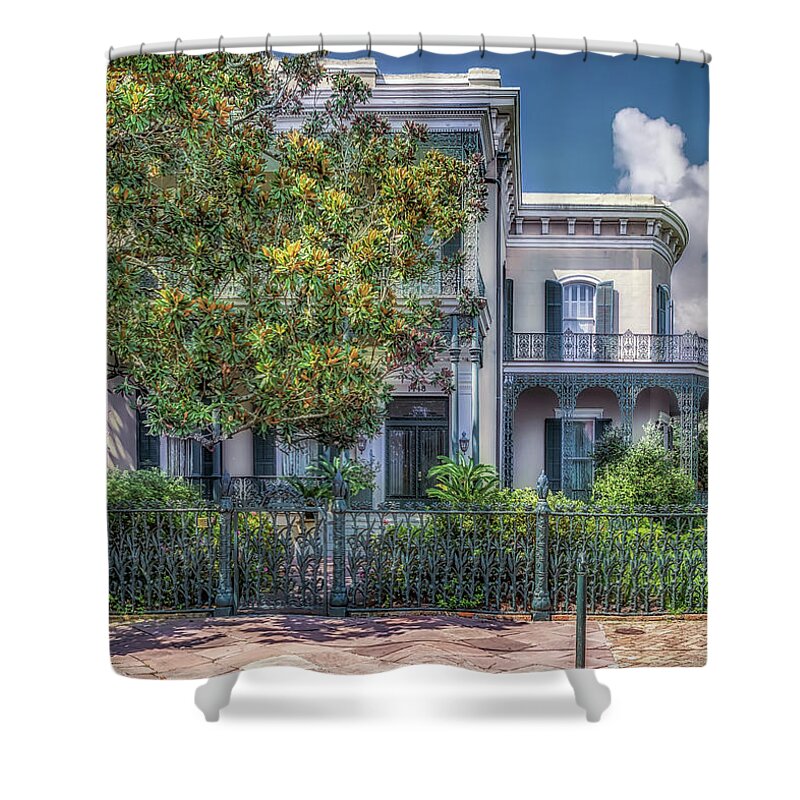 Garden District Shower Curtain featuring the photograph Colonel Short's Villa by Susan Rissi Tregoning