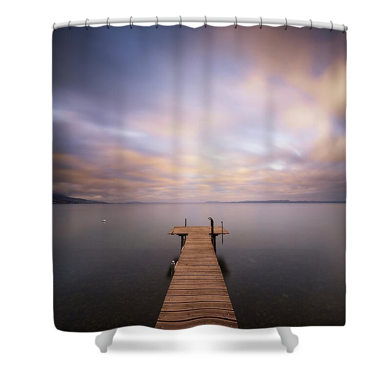 Sunset Shower Curtain featuring the photograph Color therapy by Dominique Dubied
