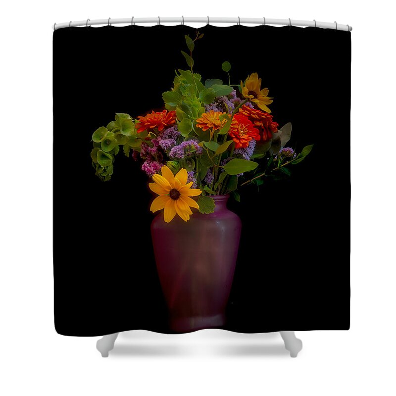 Flower Bouquet Shower Curtain featuring the photograph Colorful flower bouquet by Alessandra RC