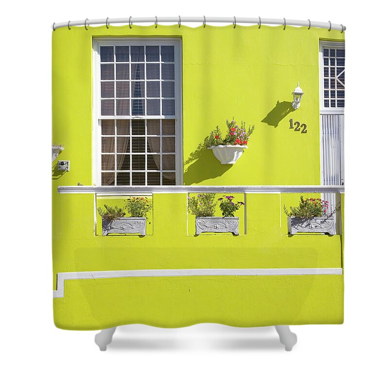 Steps Shower Curtain featuring the photograph Colourful Home In Bo Kaap, Cape Town by Hein Von Horsten