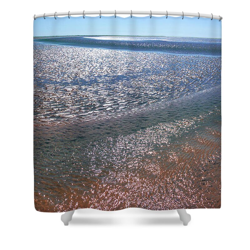Wadden Sea Shower Curtain featuring the photograph Colours of the mudflat by Sun Travels